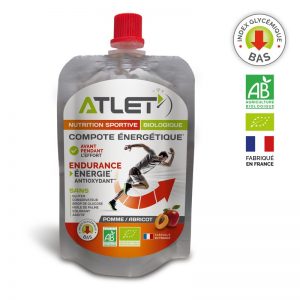 Compote énergétique Pomme/Abricot BIO 100G – ATLET